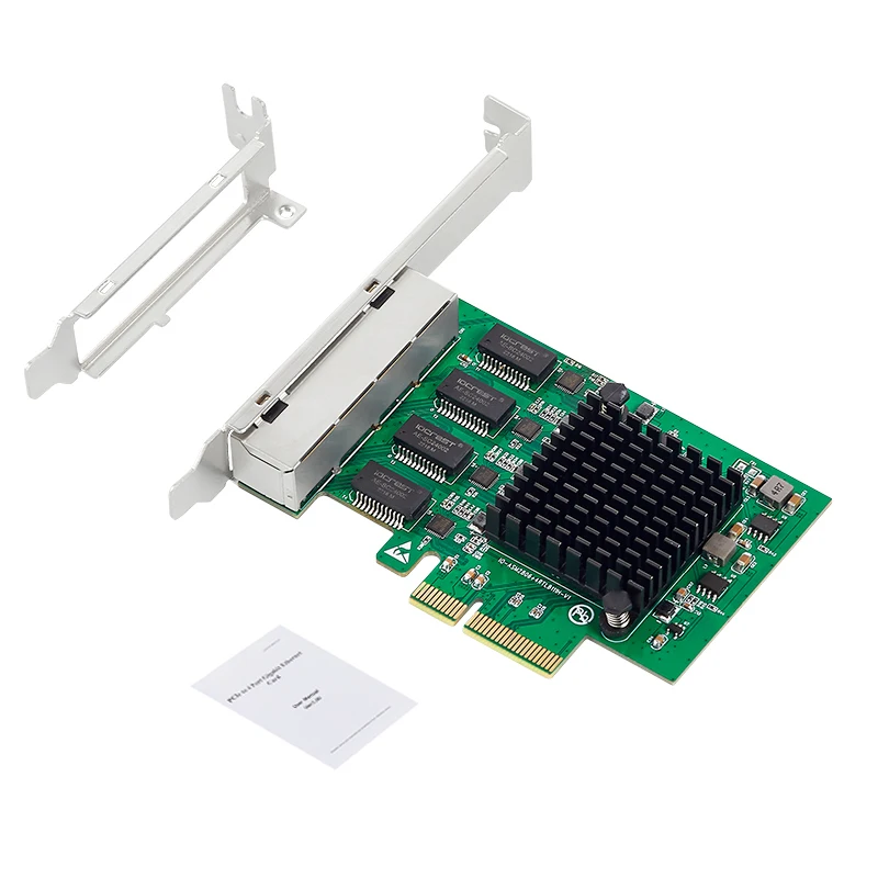 مهايئ شبكة إيثرنت كواد جيجابت ببطاقة شبكة 10/100/1000Mbps من PCI Express مهايئ Lan RJ45 نيك ريالتيك RTL8111H لينوفو M720Q M920X P330