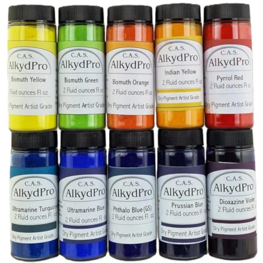

Cadmium-Free Artist Pigment Set,Green, Orange and Ultramarine Turquoise, Fl,Ideal Cadmium Alternatives for Oil, Alkyd, Acrylic