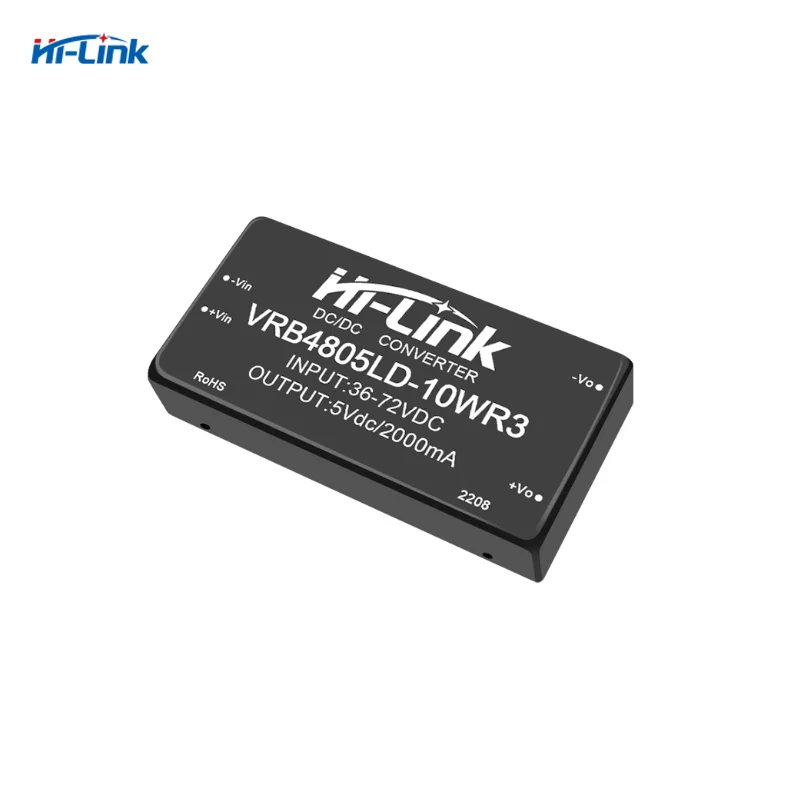 VRB4805LD-10WR3 36-72Vdc إلى 48V 10W مرحبا لينك معزول إخراج واحد DC-DC وحدة إمداد الطاقة 1500V