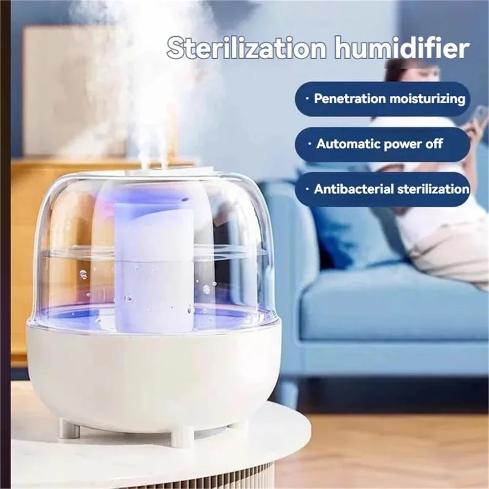 4L Air Humidifier 2 Spray Nozzle Mode Mist Maker Perfume Aroma Diffuser Home Office Large Capacity Color Night Light Purifier