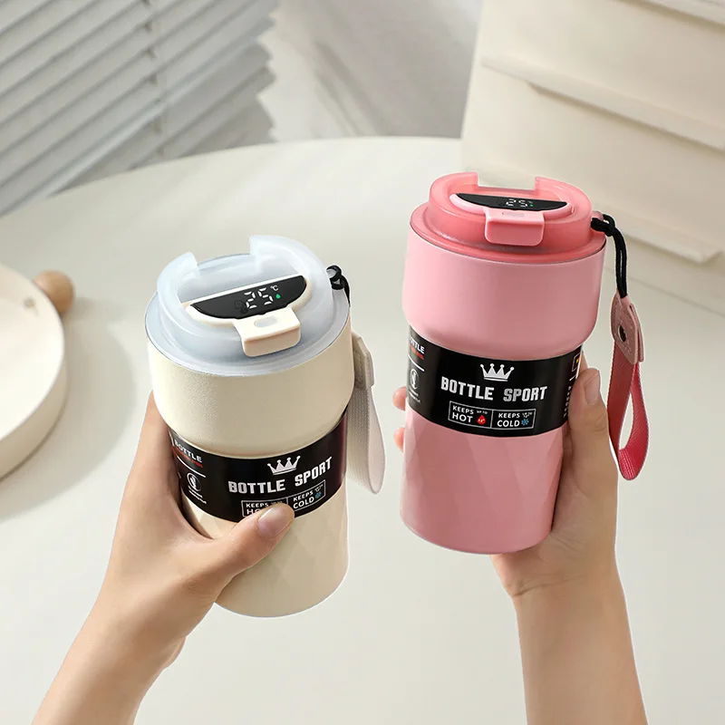 

Smart Temperature Display Tumbler 510ml Stainless Steel Thermal Mug Vacuum Insulated Leakproof Car Cup Coffee Cups Water Bottle