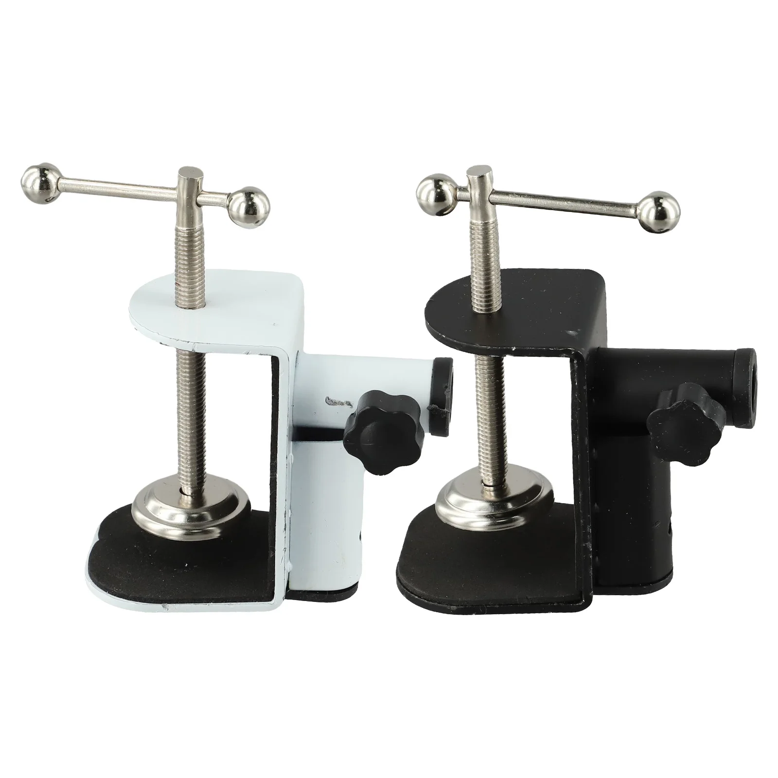 Fixed Mounting Clamp C-shape Bracket 360 Rotation Design Desktop Compatibility Sponge Protective Pad Sturdy Grip