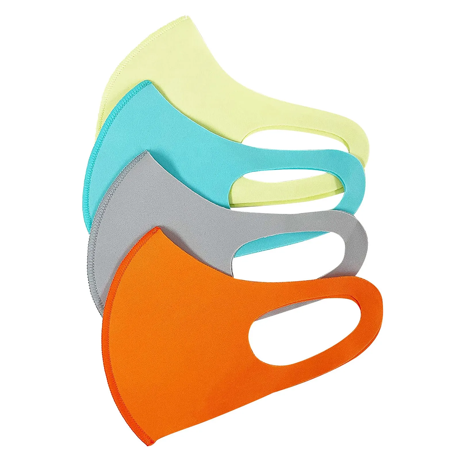 Kids 4pc Reusable Fabric Face Mask Colorful Soft Breathable Mouth Cover Daily Protective Mask Outdoor Indoor Comfort Mask 2026