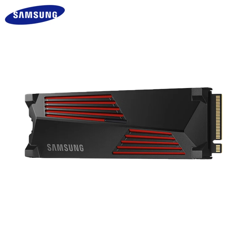 SAMSUNG 990 Pro SSD 1TB 2TB Internal Solid State Disk dengan Heatsink PCIe Gen4.0 M2 NVMe Hard Drive asli untuk Desktop Laptop