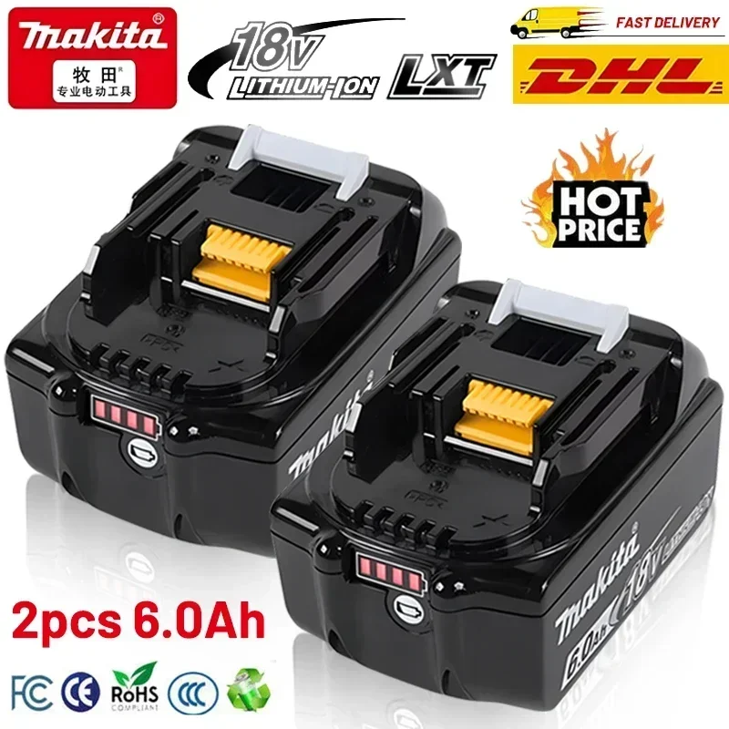 

Original Makita 18V Tools Battery ,For 18v Drill Replacement Batteries BL1830B BL1850B BL1860B BL1815 BL1830 BL1840