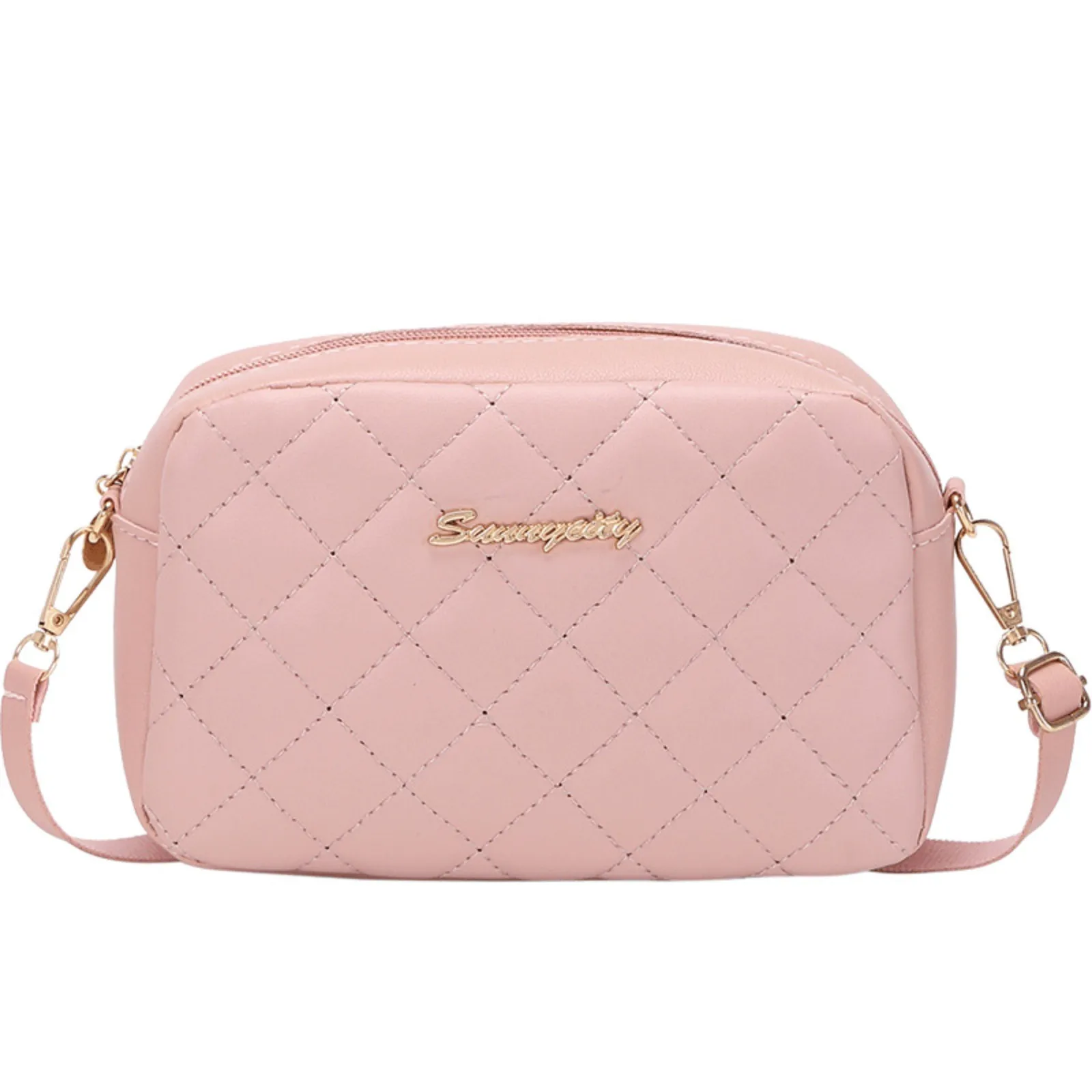 

Embroidered Small Messenger Bag For Women 2025 Trend Lingge Embroidery Camera Female Shoulder Bag Fashion Chain Ladies Crossbody