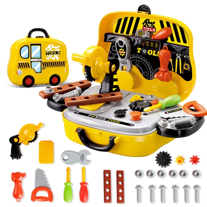 Children's Playhouse Toy Series Simulation Kitchen Utensils Dressing Table Suitcase