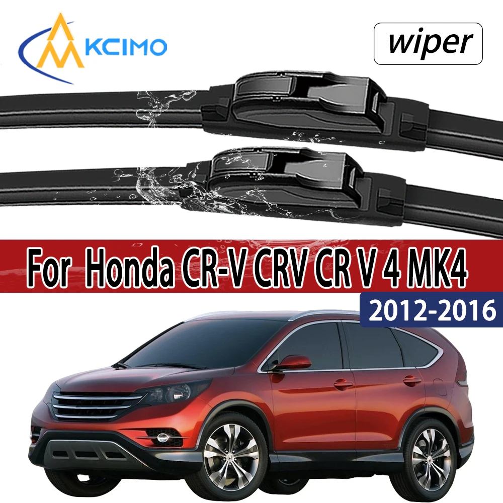 For  Honda CR-V CRV CR V 4 MK4 2012 2013 2014 2015 2016   Front Windshield Wiper Blades 2pcs Windscreen Window Accessories