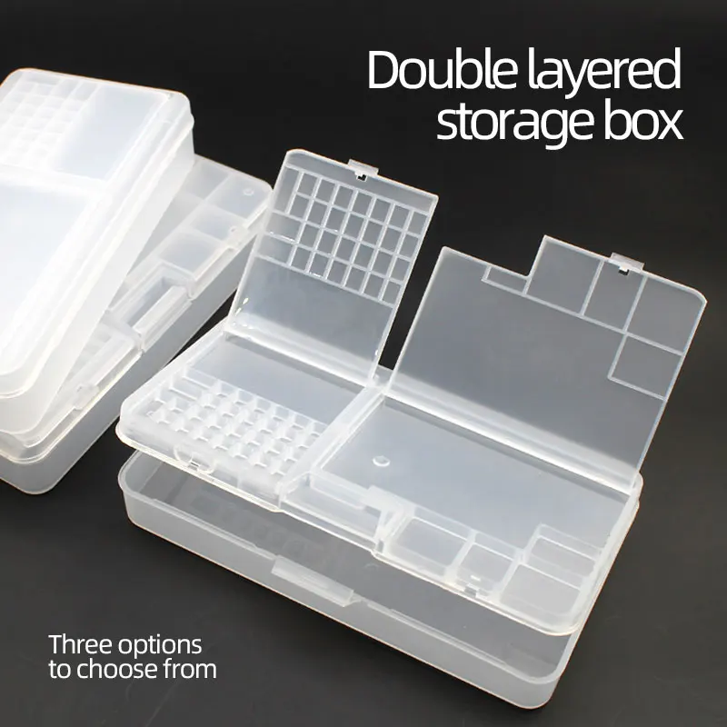 Box, Electronic Components, Transparent Plastic Storage, Small Screw Accessories, Tool Classification Grid