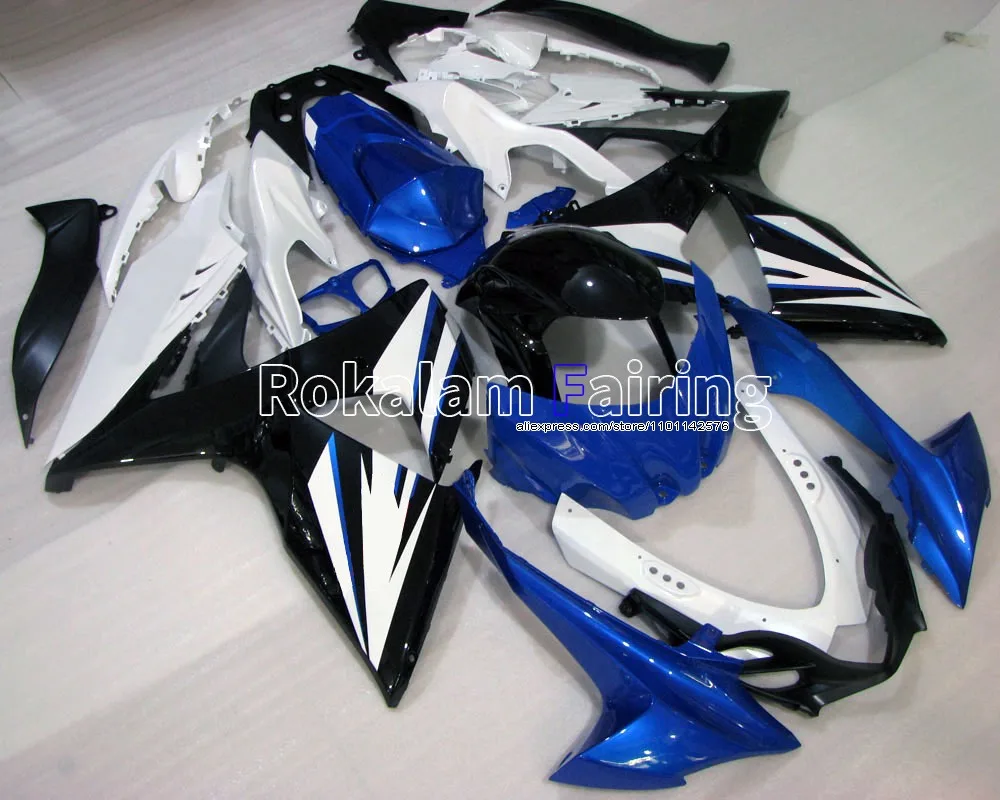 

Blue black white parts For Suzuki K9 GSXR1000 2009-2016 GSX R1000 09 10 11 12 15 16 Moto Fairing (Injection molding)