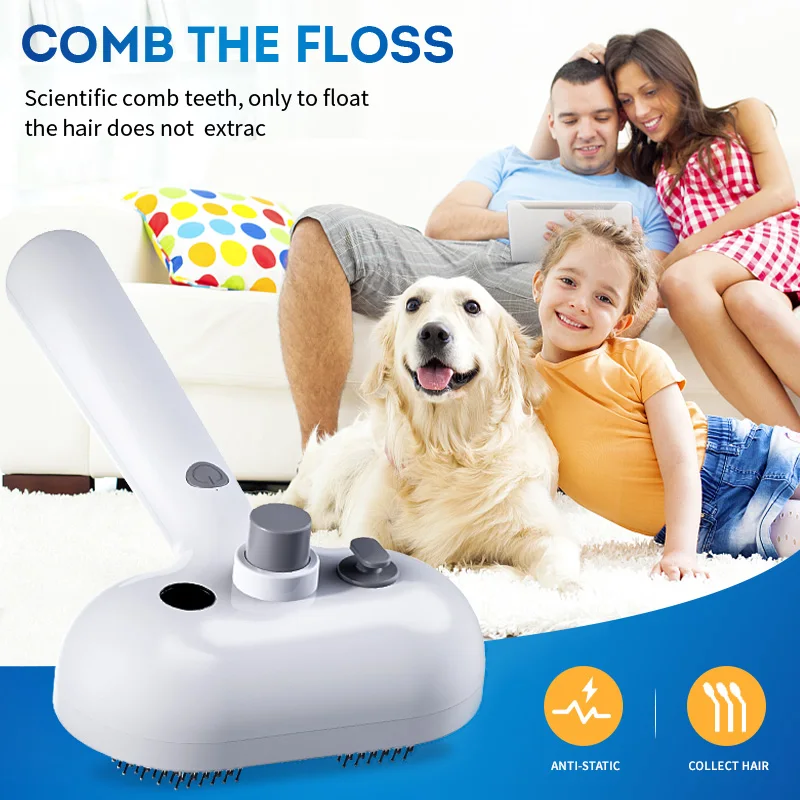 

Паровая щетка для животных с функцией распыления пара. Увлажняет кожу во время груминга. Уникальная паровая щетка, разработанная специально для собак.