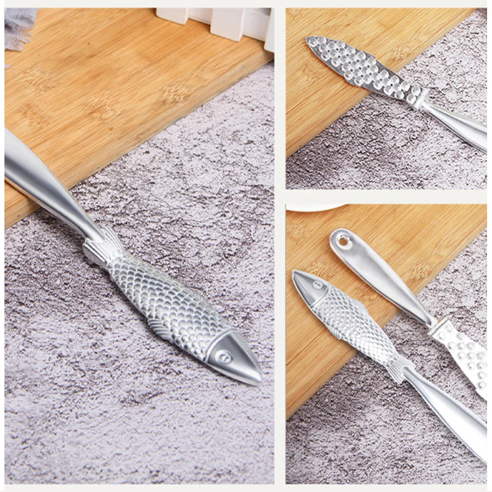 

Aluminum Alloy Fish Scale Scraper Household Kitchen Fish Skin Cleaner Manual Scale Remover for Efficient Cleaning