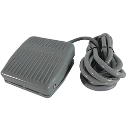 1Pcs TFS-201 Reset Foot Pedal Switch Wire 2 Meter / 1 Meter 250V 10A Grey