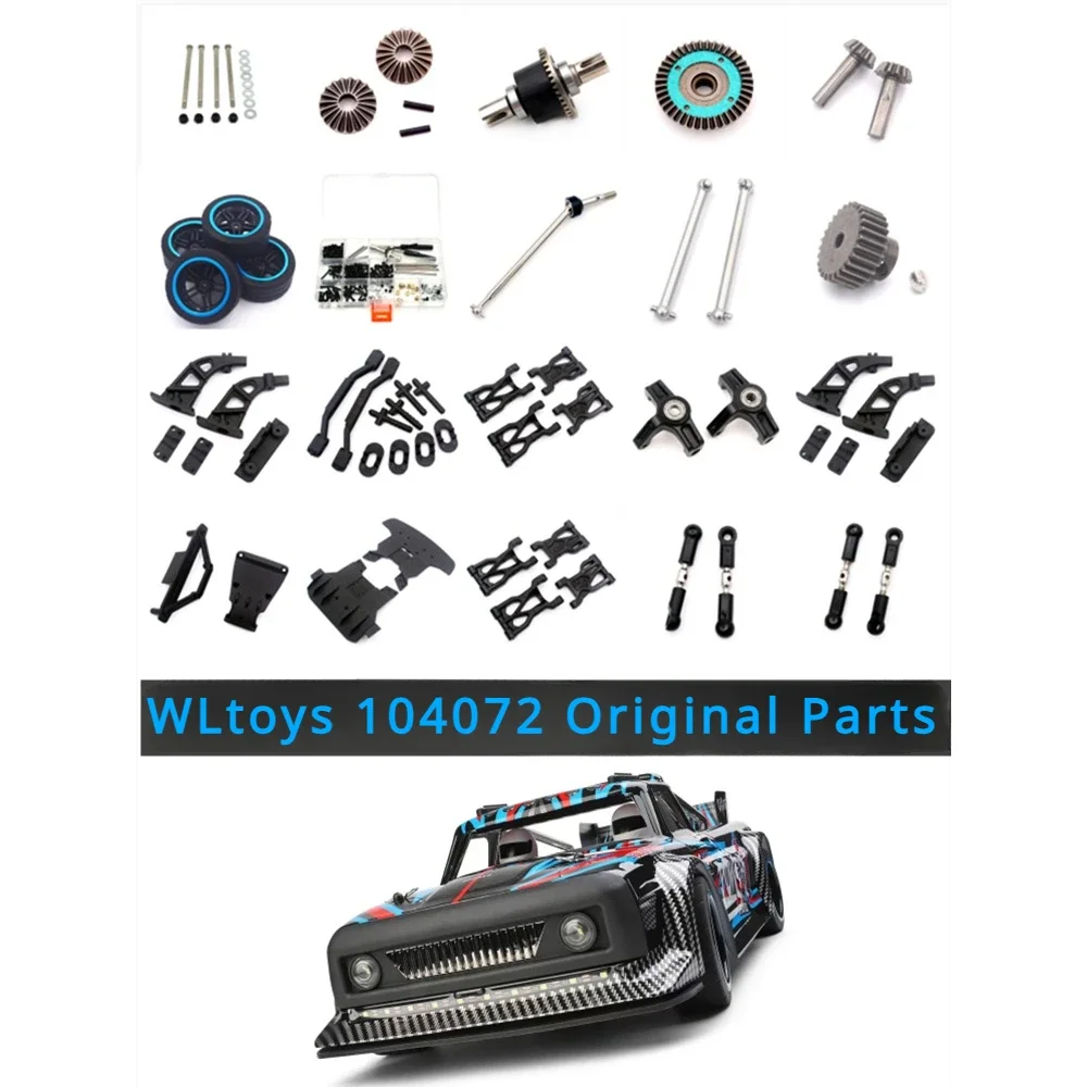 

WLtoys 104072 RC пульт дистанционного управления автомобильные детали вал шестерни дифференциальная шина ESC рулевой механизм винт рулевого управления Тяговый стержень моторный редуктор