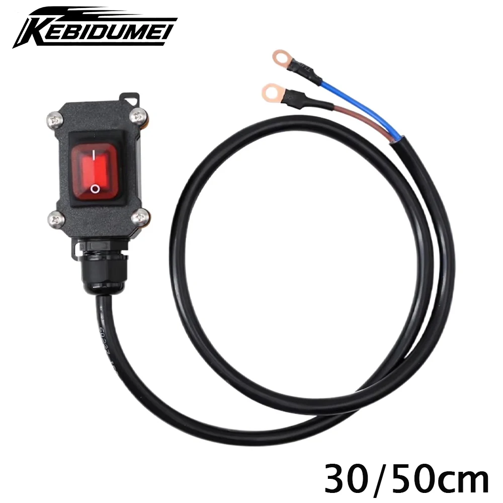 30cm/50cm 12V/24V Car Battery Disconnect Waterproof Power Blocker Motorcycle Car Battery Disconnector for Marine Boat Auto Moto