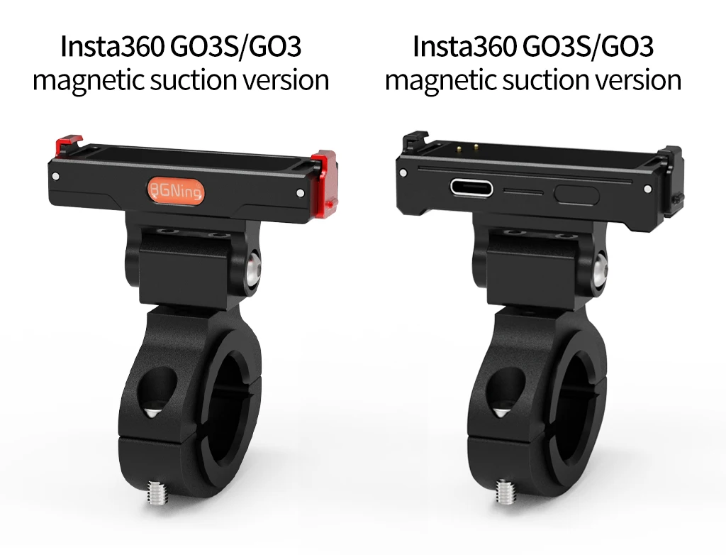 GO3 GO3S Magnetische Schnellwechselhalterung, verstellbare Aluminium-Lenkerhalterung für Insta360 Go 3/3S Fahrrad- und Motorradkamerahalter – Detail 14