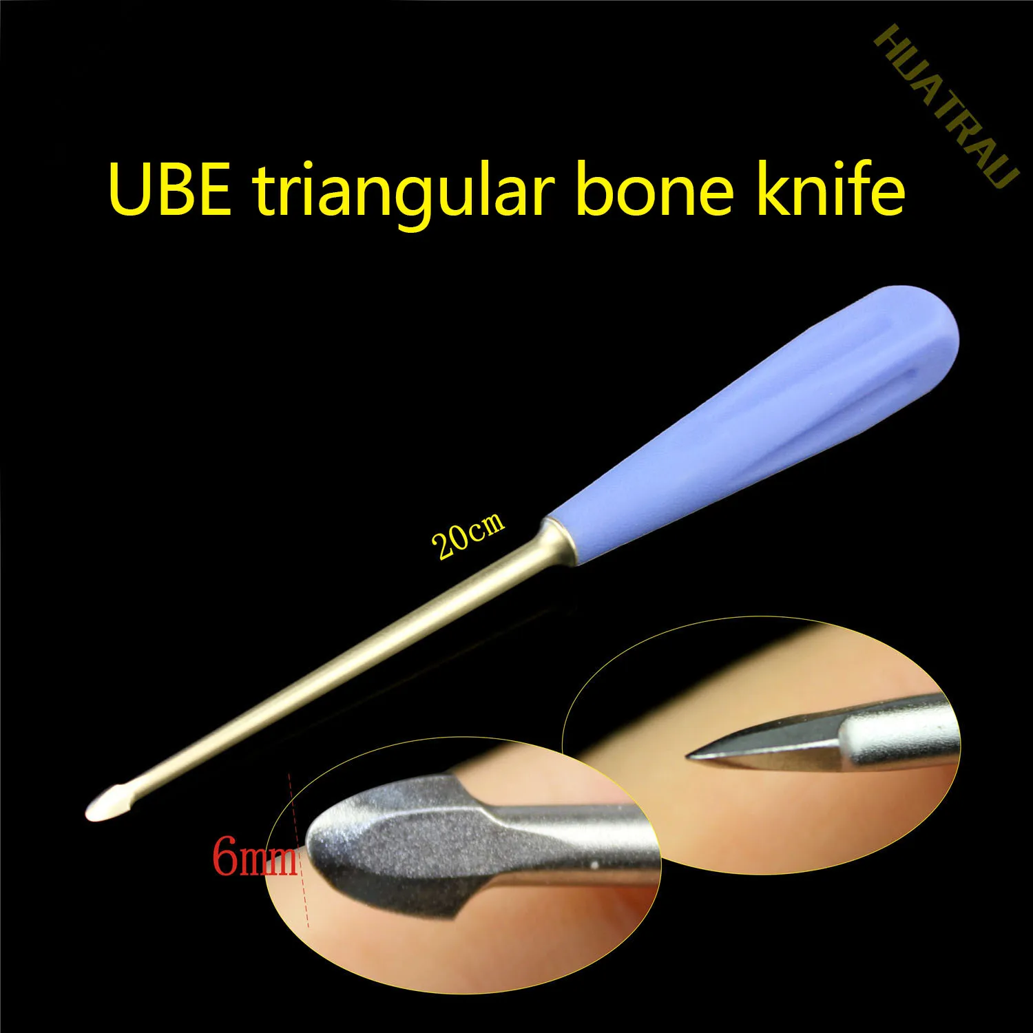 UBE Triangle Bone Knife Medical Bone Chisel BESS Dual Channel Foraminal Endoscopic Minimally Invasive Orthopedic Instrument