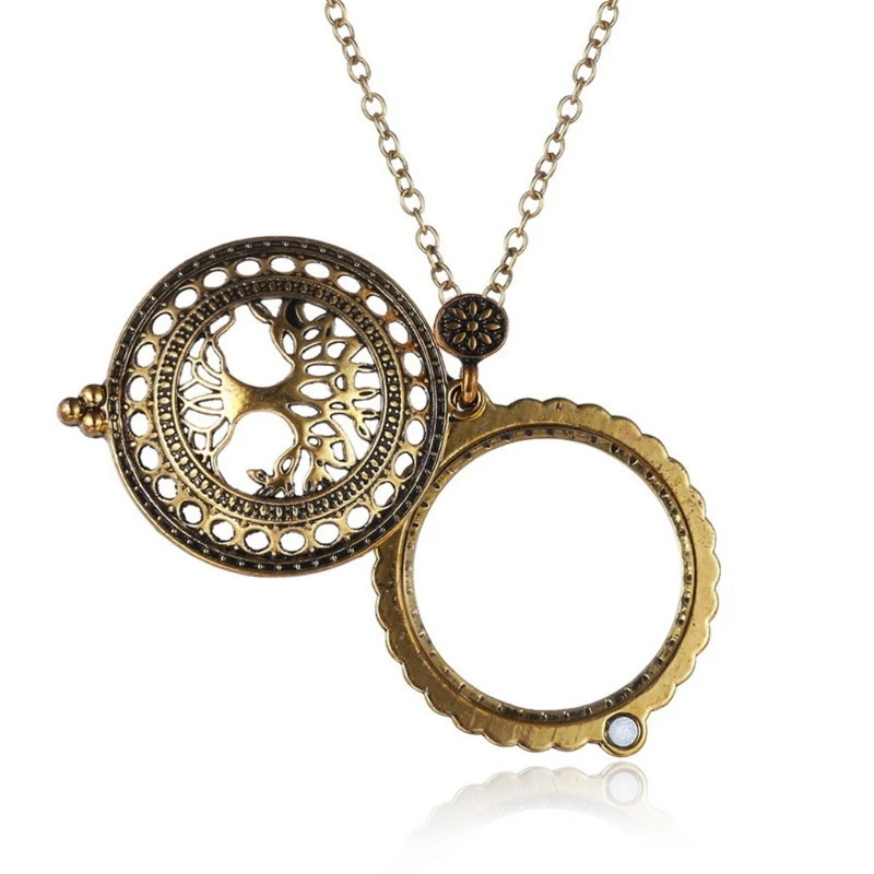 لفراشة المكبر تصميم خاص عدسة مكبرة انزلاق قلادة الرقبة