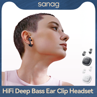 Sanag F60 Open Ear 360° Panoramic Sound Headphones Deep Bass Earphones Hi-Pure Original High Lossless Quality Sound Headset