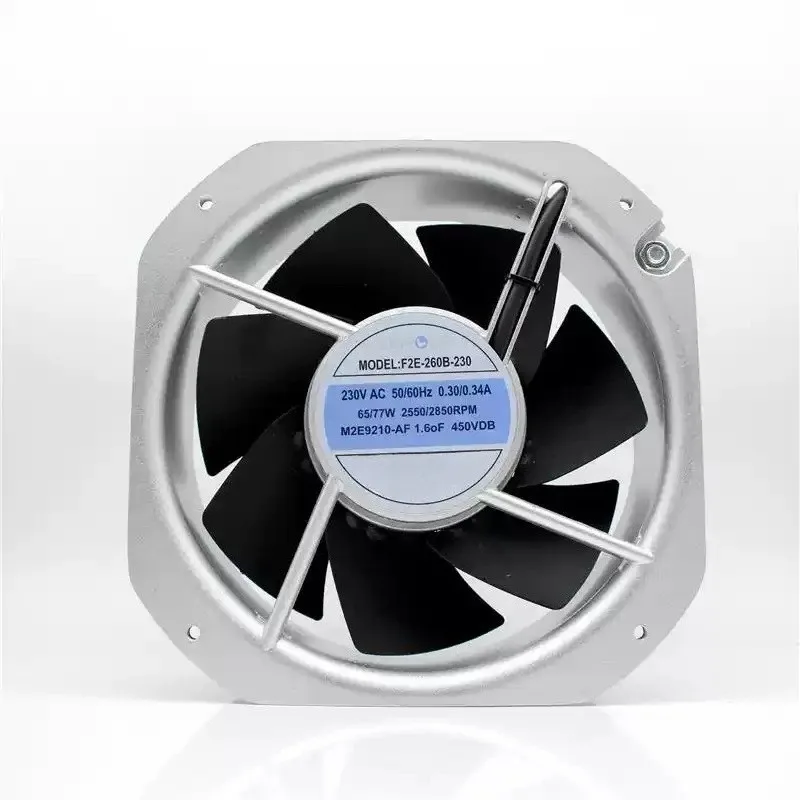 Axial Cabinet Cooling Fan F2E‑260B/162B/320B‑230, 230V Ventilation Fan for Distribution Box