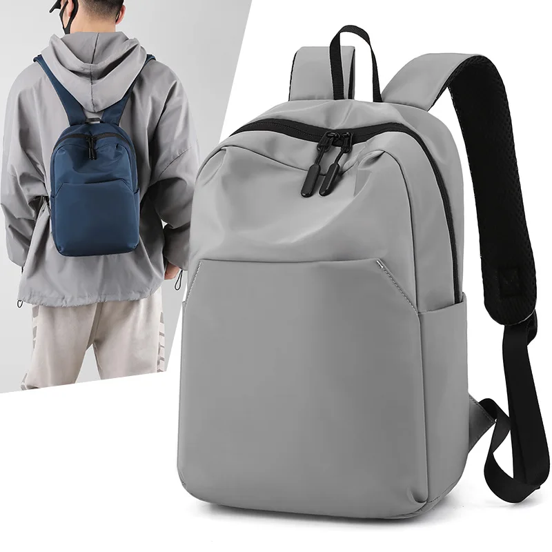 Backpack Male Mini Lightweight Student Schoolbag Sports Short Trip Large Capacity Ladies Solid Color Small Backpack Wholesale