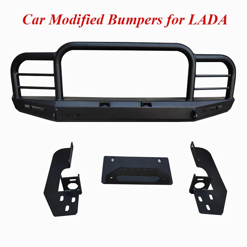 Off-road Vehicle Modified Front Wheel Bumper Anti-Collision Winch Support Frame Bumper Suitable For LADA NIVA