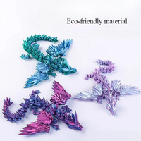 3D Printed Dragon Ornament Desktop Ornament 3d Printed Animals Home Office Craft Printed Figures Christmas Gifts 2025new