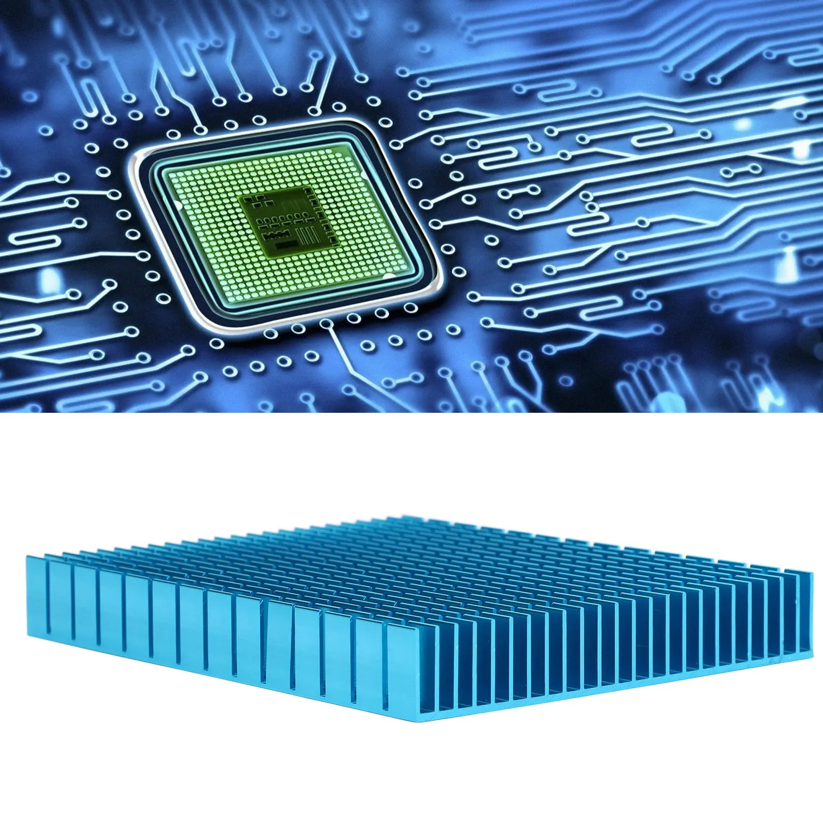 Aluminium Heat Sink Heat Sink Aluminium Cooler Cooling Heatsink Radiator 150x120x20mm for CPU Amplifier PCB Heatsink Heat Sink