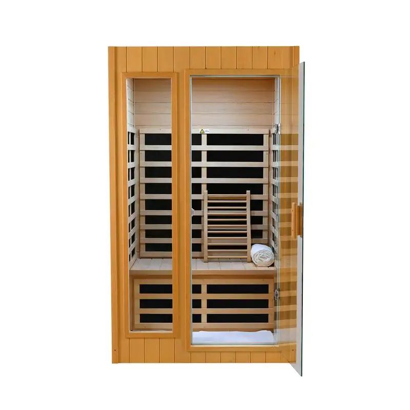 Two-Person Far Infrared Indoor Sauna Room with Embedded Roof