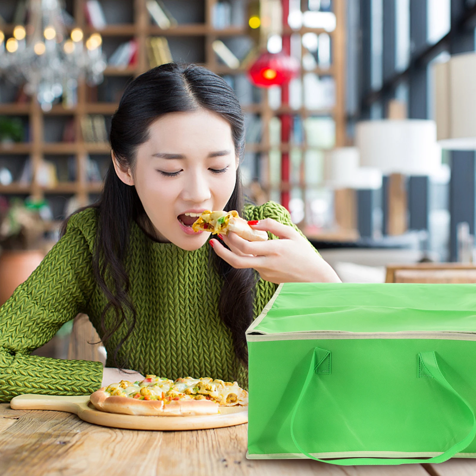 

Fresh Baking Bag Insulated Carrier Fresh-keeping Sealed Tote Lunch Non-woven Fabric Freezer Grocery Heating Insulation