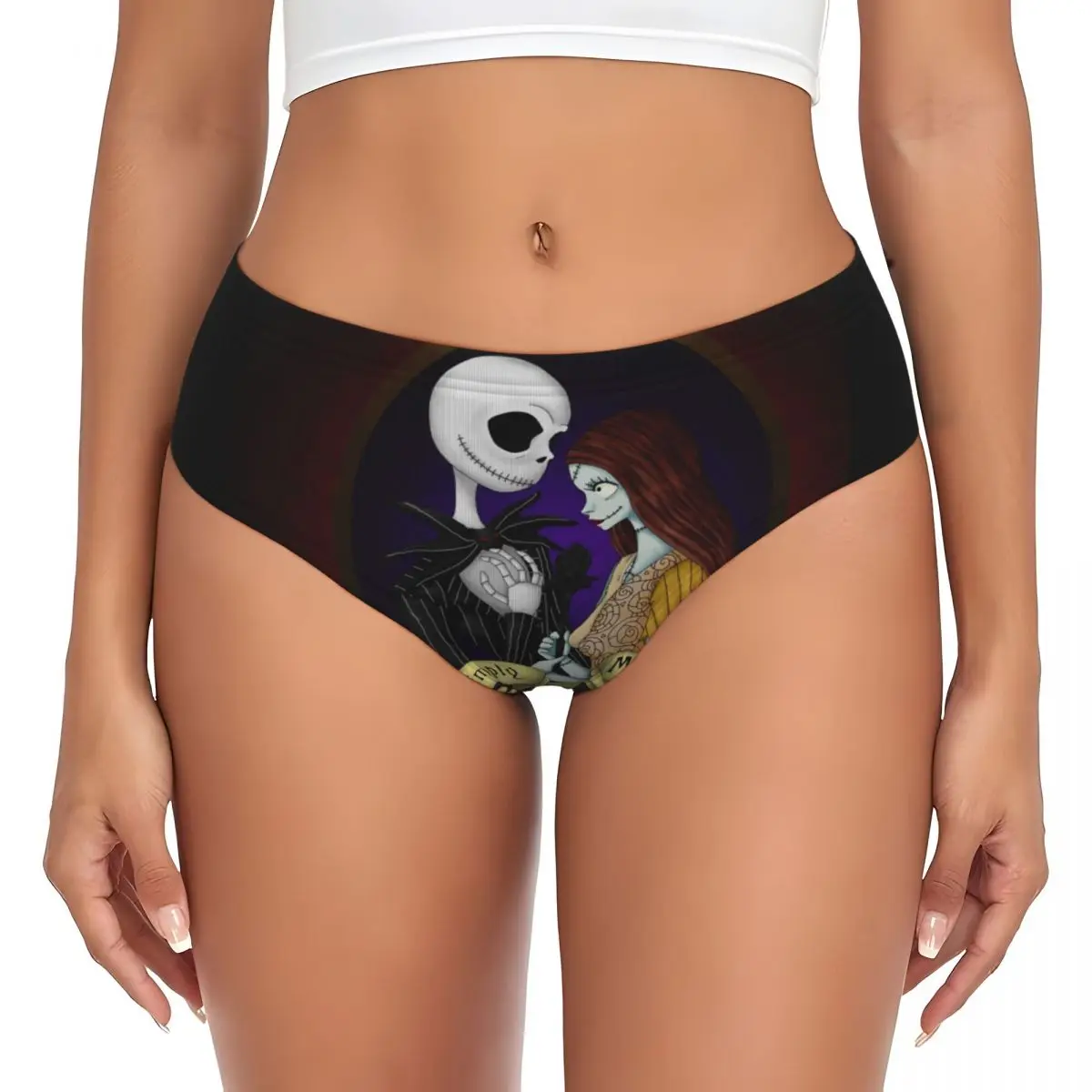 مخصص المرأة هالوين الجمجمة جاك تيم كينيدي عيد الميلاد سراويل تنفس فيلم الرعب ملخصات الملابس الداخلية الهدايا السروال