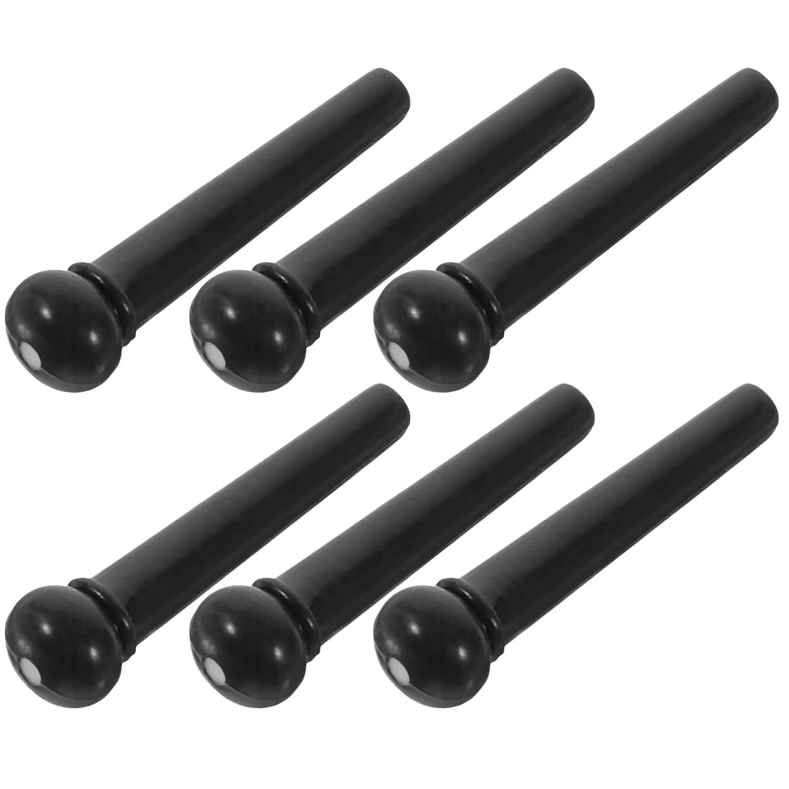 

6pcs Guitar Bridge Pins Acoustic Replacement Pegs Sturdy Durable Lightweight Tuning Parts For Folk Guitar Ukulele String