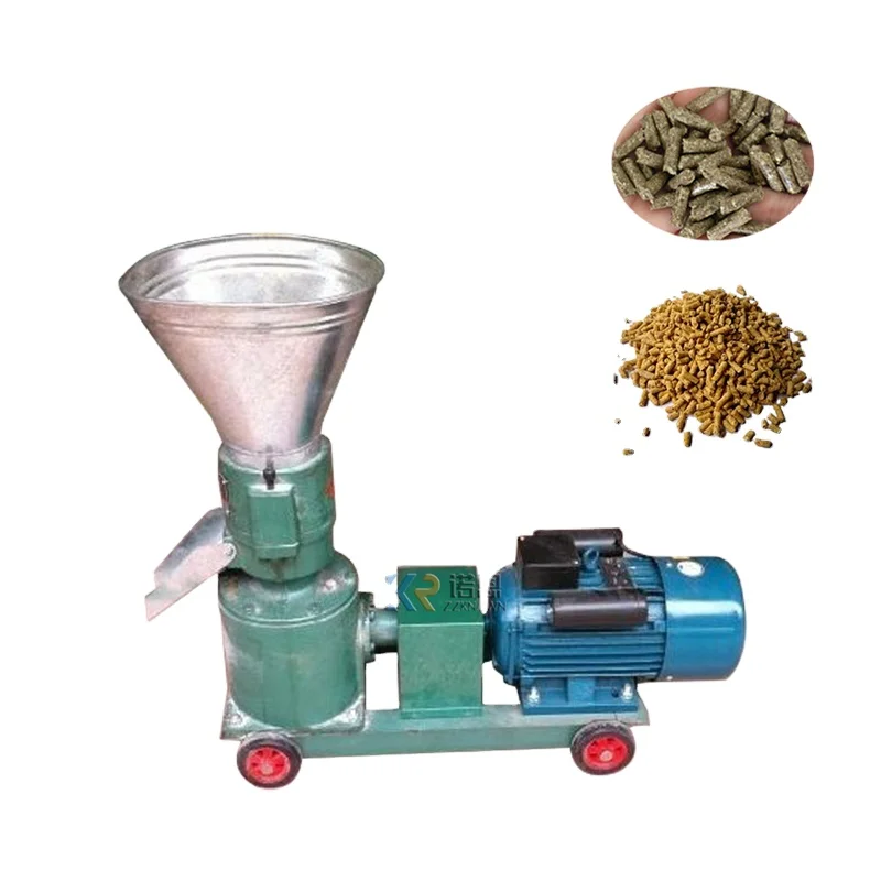 60-120kg/h Small Farming Pellet Animal Poultry Feeds Making Machine Rabbit Chicken Duck Fish Feed Maker Processing Equipment