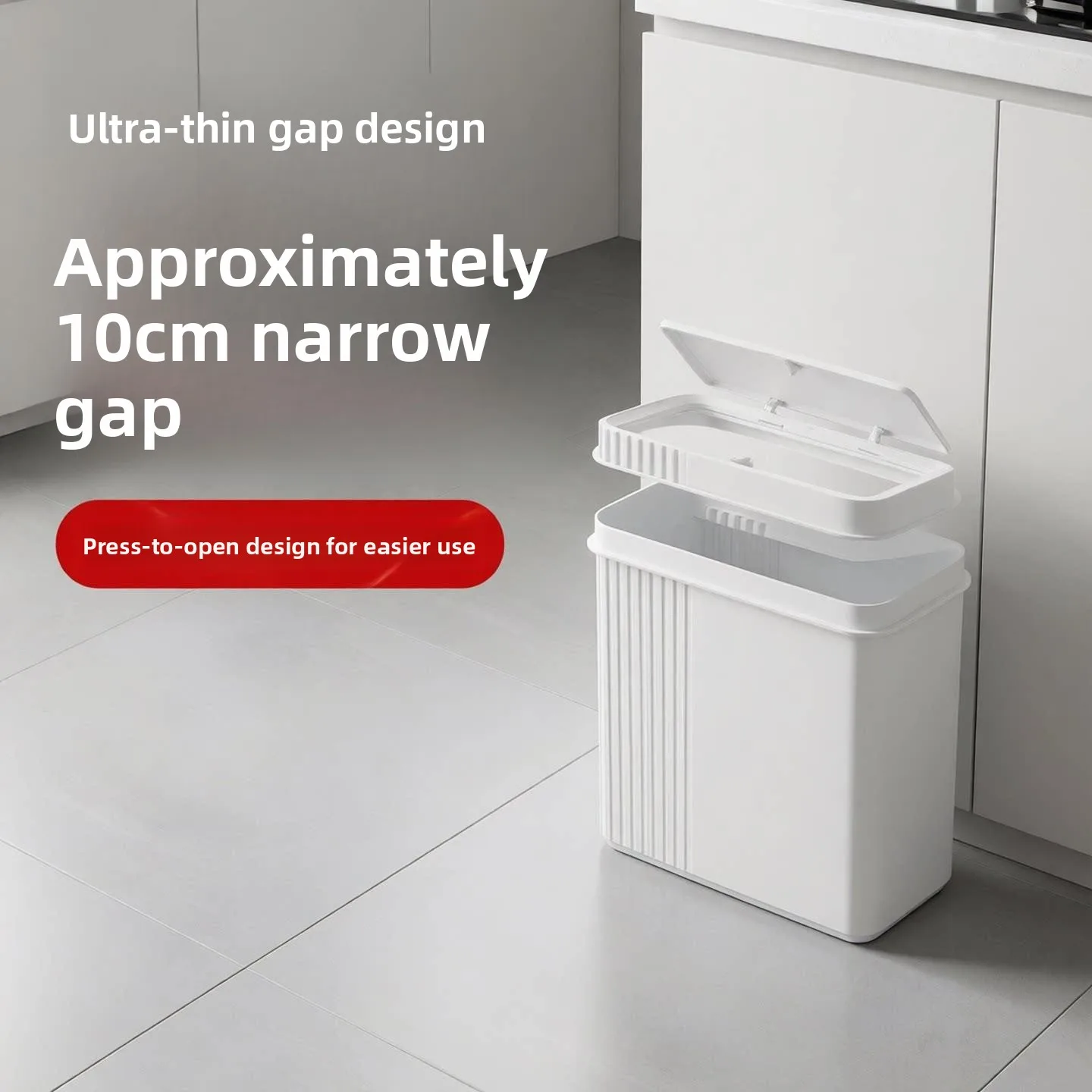 

Ultra-Narrow 10cm Bathroom Toilet Tissue Bucket Waste Paper Bin Thin Fitting Home Personal Cleaning Tool Plastic Fla...
