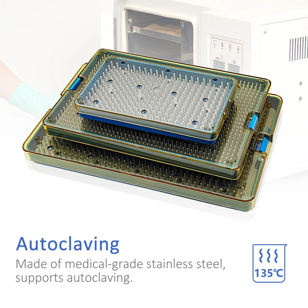 NEW Sterilization Tray Case Box Ophthalmic Dental Orthopedic Teaching Instruments  Tray Case Box  Dental  Tray Case Box
