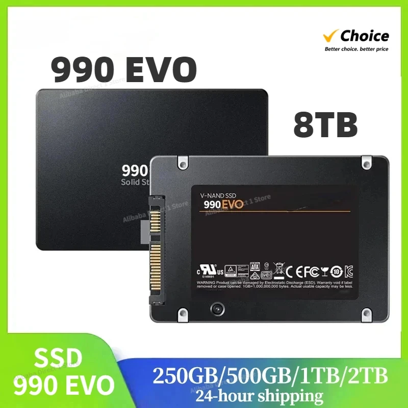 

For SAMSUNG SSD 990 EVO 1TB 2TB 500GB Internal Solid State Disk Hard Drive SATA3 2.5 inch Laptop Desktop PC MLC disco duro