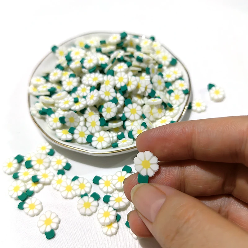 Nuovo 20g 5mm/10mm argilla fette di fiori riempitivo cibo per melma frutta aggiunta Charms per fai da te Slime accessori forniture Nail Art Toy