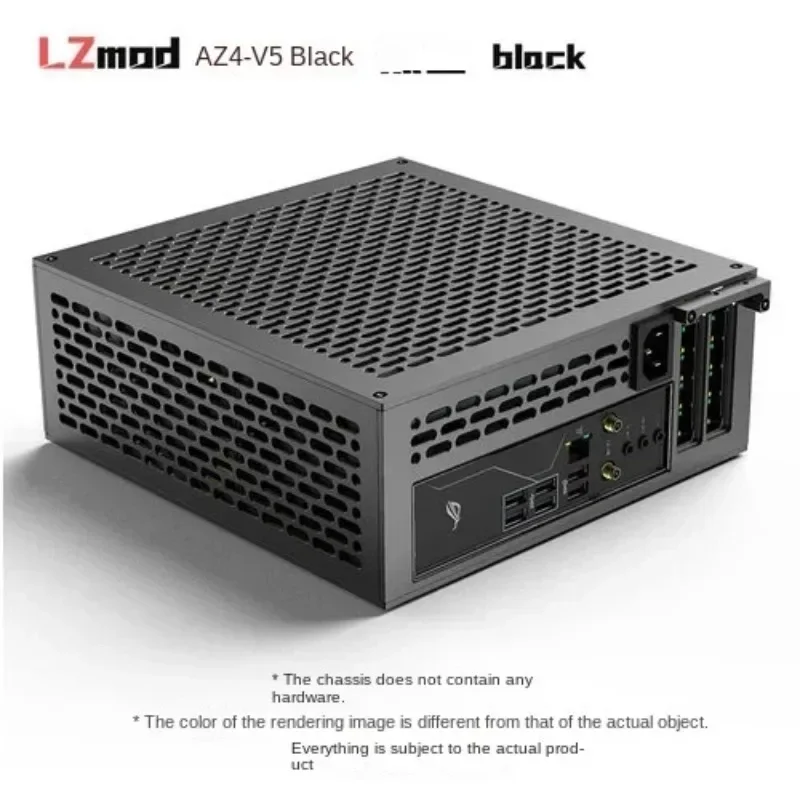 5l Mini A24-v5 Dual-slot Single-display Chassis Double-sided Chamfer 1u Power Supply Itx