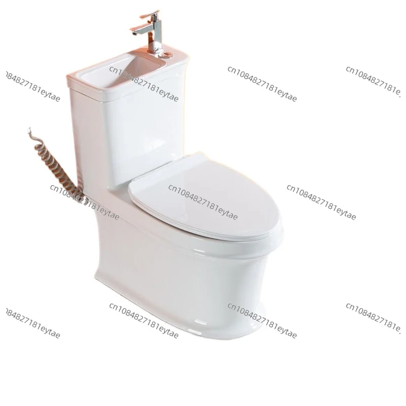 Water dispenser, household flushing seat, ceramic toilet with wash basin integrated device, widely applicable
