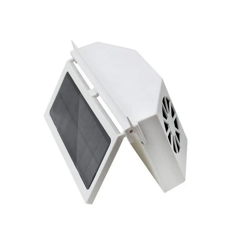 

Car Window Fan 3 Cooler Solar Powered Fan Car Ventilator 2.4V Auto Window Air Vent Cooling Fan Air Purifiers Ventilator White