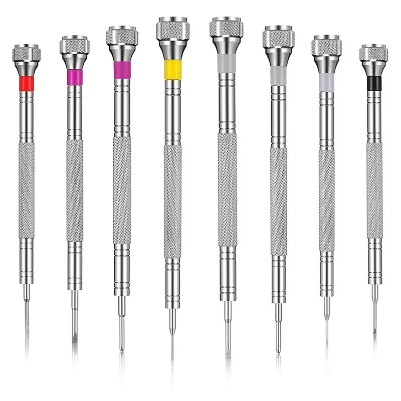 

8 Pieces Precision Screwdriver, Jewelers Screwdriver Set, Watch Repair Screwdriver Set 0.6-1.6 Mm, Micro-Screwdriver-New