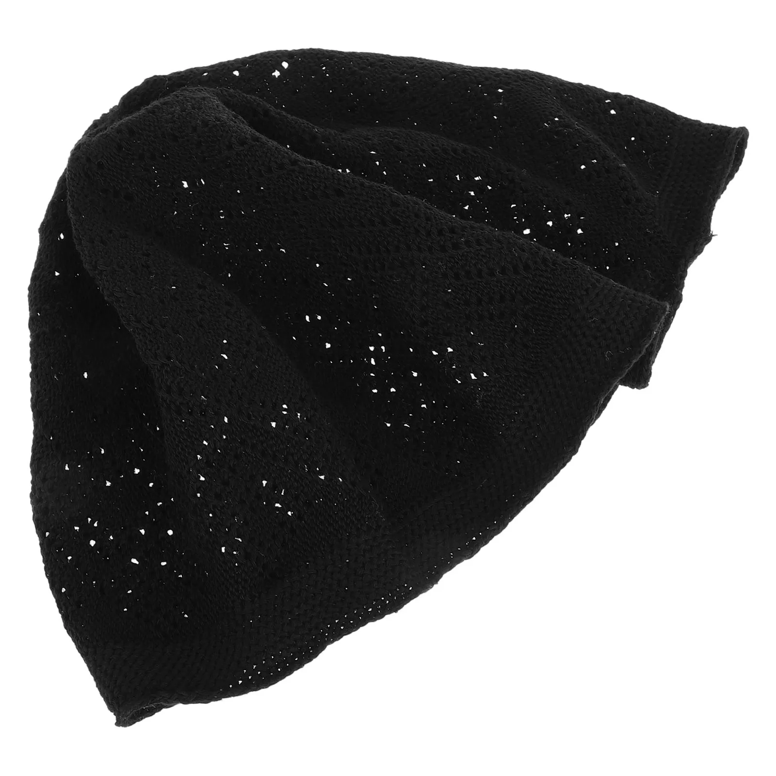 

Breathable Knit Hat Hollow Out Design Warm Skull Cap Beanie Mens Crochet Hats Knitted Unisex Exercise Cycling