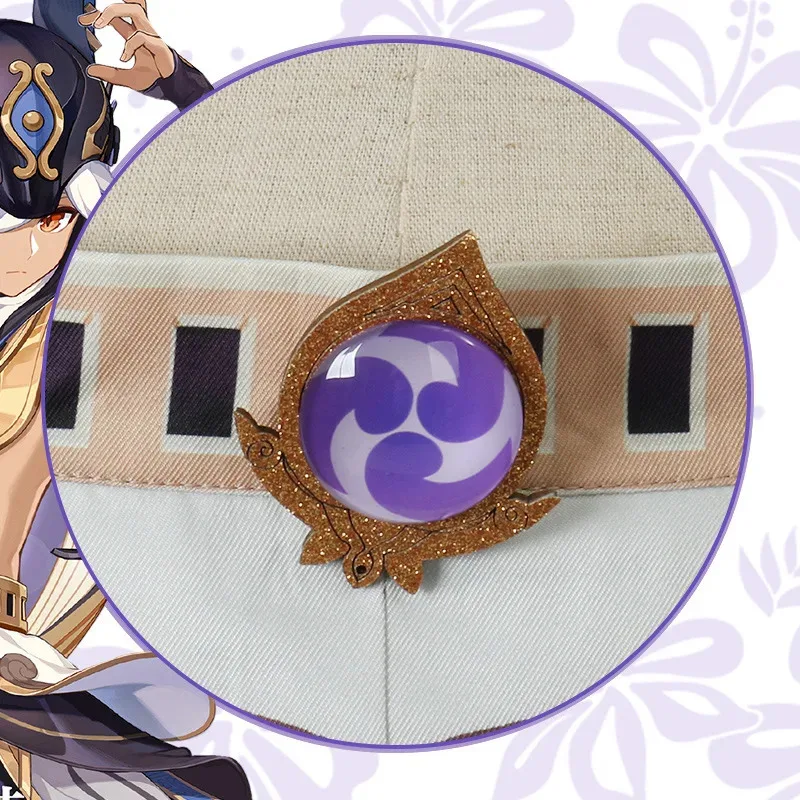 Traje de Cosplay de Cyno, juego de Anime Genshin Impact Cyno, disfraz de Cosplay para hombres y mujeres, peluca, sombrero, pantalones cortos, guantes, disfraces de Carnaval de Halloween