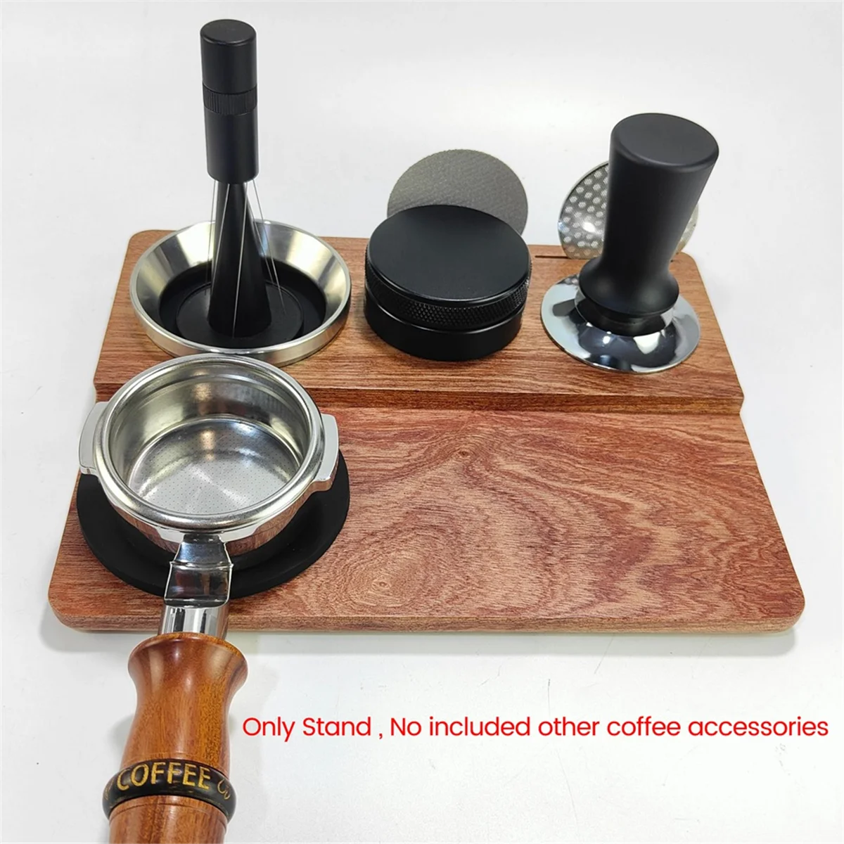 Coffee machine accessories Coffee Machine Handle Matching Utensil Storage Bracket Coffee Wooden Support Base