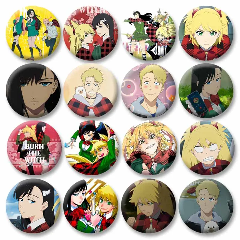 

Cartoon Anime Burn The Witch Enamel Pins Custom Manga Characters Brooches Lapel Badges for Backpack Jewelry Gifts for Friends