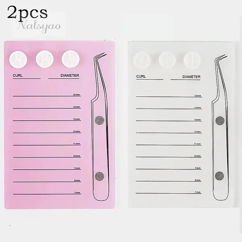 Magnetic Suction Scale Plate Acrylic Eyelash Holder False Lashes Tray Display Board Glue Pallet Cup Eyelash Extensions Supplies