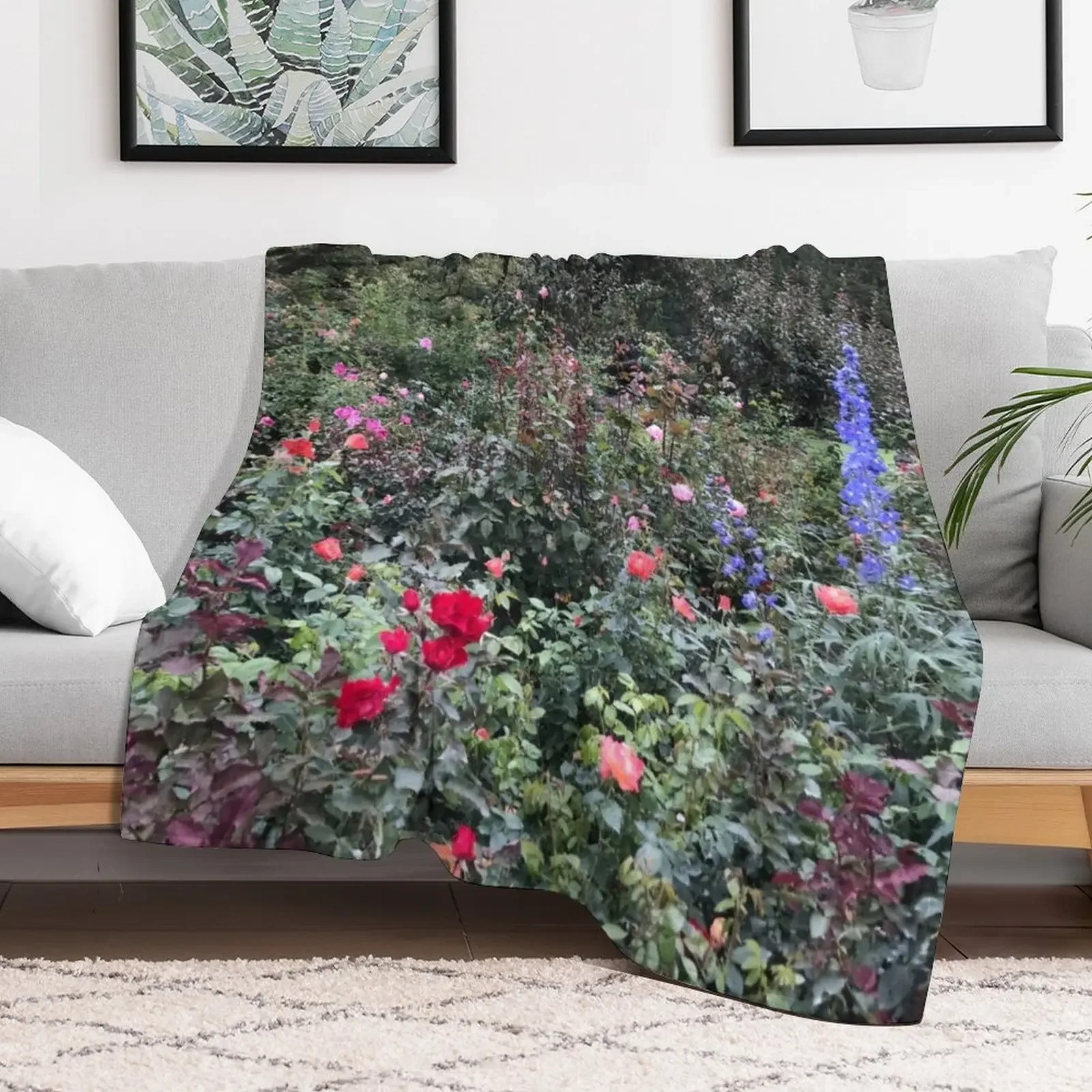 بطانية رمي زهور حديقة بوتشارت، بطانيات شعر فضفاضة، بطانيات هدية مضحكة #2