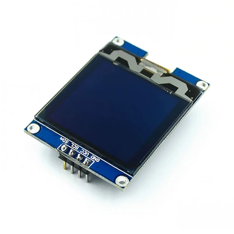 새로운 1.5 인치 1.5 "128x128 OLED 쉴드 스크린 모듈 SH1107 드라이버 IIC 4 핀 흰색 Arduino 용 STM32 용 Raspberry Pi 용