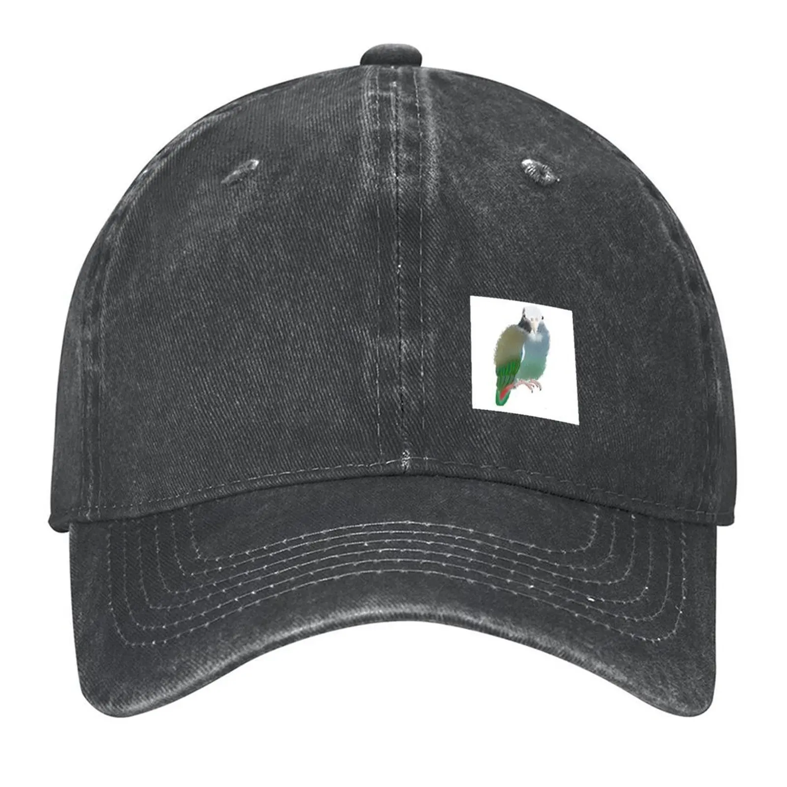 

Pionus Parrot Watercolour Baseball Cap Sports Cap Trucker Hat Snap Back Hat Luxury man cap Baseball For Men Women's