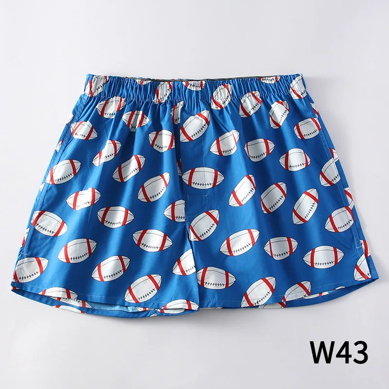 캐주얼 섹시한 만화 순수한 면 화살표 바지 남성 반바지, 수면 하의 패션 야외 남성 반바지 느슨한 남성 수면 하의 W